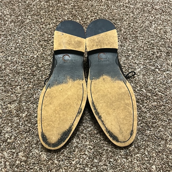 ‼️SOLD‼️Johnston & Murphy Black Mens Dress Shoes 12 - Picture 2 of 4